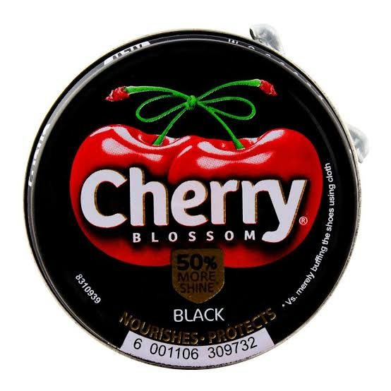 Cherry Blossom black shoe polish