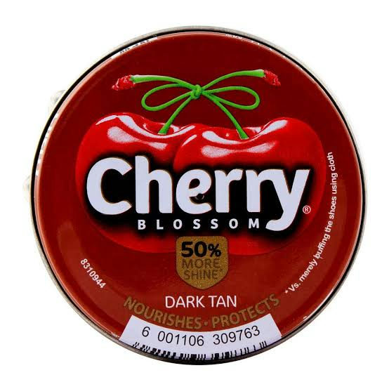 Cherry Blossom dark tan shoe polish