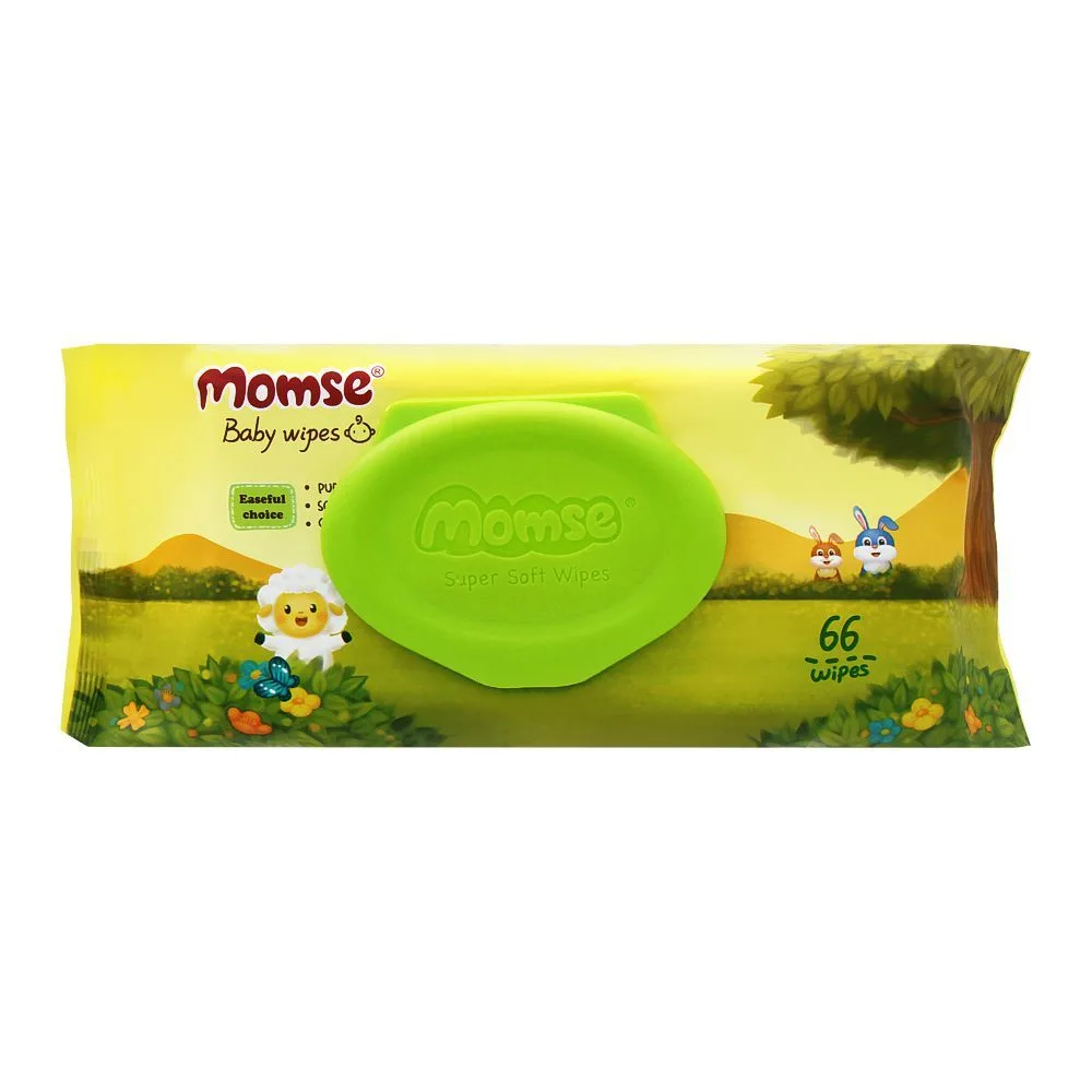 Momos Baby wipes 66 pcs (مومسےبیبی وائپس)